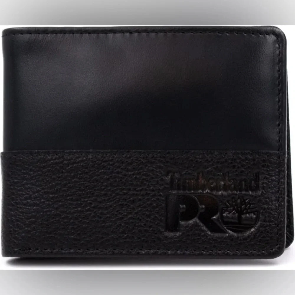 TIMBERLAND Contrast Bifold Wallet, Black, NWT